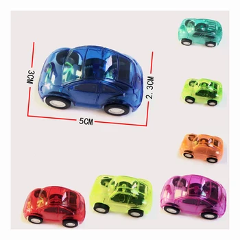100ks/veľa Mini Transparentné Auto Styling Modelu Vozidla Deti Baby Darček Mini Plastové Vytiahnuť Späť Diecast Auto, Hračky pre Deti,