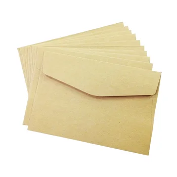 100KS/veľa Nových Roztomilý Vintage Kraft papier obálky 160*110 mm svadobný dar obálky Okno karty obálky