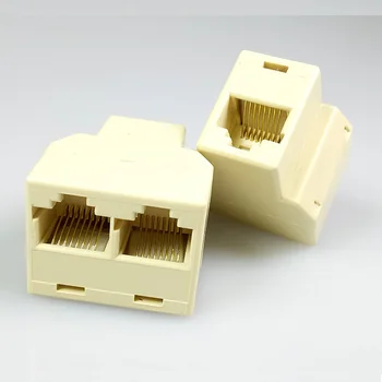 100ks/veľa RJ45 Ethernet Konektor Kábla Splitter 8 Pin RJ45 Sieťový Kábel, Adaptér, 1 Vstup na 2 Výstupné Converter BOHATÉ TECH
