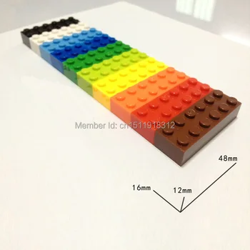 100KS/VEĽA Vzdelávacích Deti Hračka Plastové Stavebné Bloky 2X6* Montáž Tehly DIY Baby Hračky Častice Kompatibilné S Lego