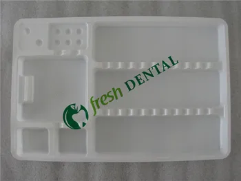 100KS Zubné plastové palety zásobníka v členení umiestnené 285*186*17 CM zubné nástroje, prístroje Zubné spotrebné SL408