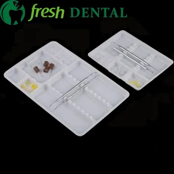 100KS Zubné plastové palety zásobníka v členení umiestnené 285*186*17 CM zubné nástroje, prístroje Zubné spotrebné SL408