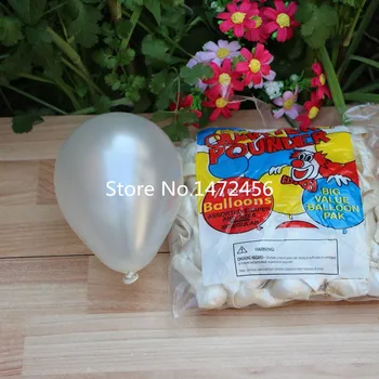 100p 5 palcový Biele Malé Hélium Balóniky Latexové Balóny Svadobné Party Narodeniny Dekorácie Balón Veľkoobchod a maloobchod