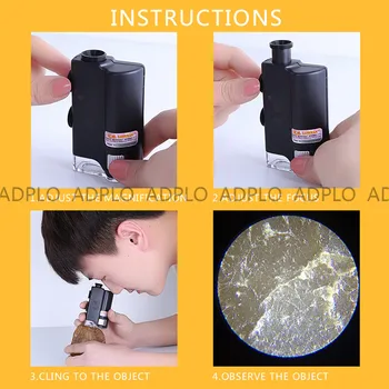 100X Zoom LED zväčšovacie sklo Klip Mikroskopom Oblek Pre Tablet iPad LG Mobilný Telefón, PC iPhone