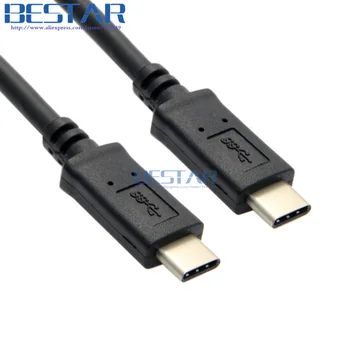 10Gbps Reverzibilné USB 3.1 TYP-C Typ C USB-C Samec Samec Poplatok Údaje Audio Kábel 30 cm 1m 2m 3m pre Notebook &Tablet
