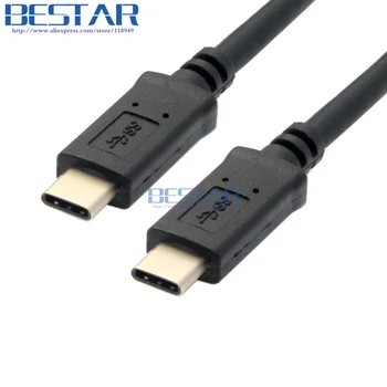 10Gbps Reverzibilné USB 3.1 TYP-C Typ C USB-C Samec Samec Poplatok Údaje Audio Kábel 30 cm 1m 2m 3m pre Notebook &Tablet