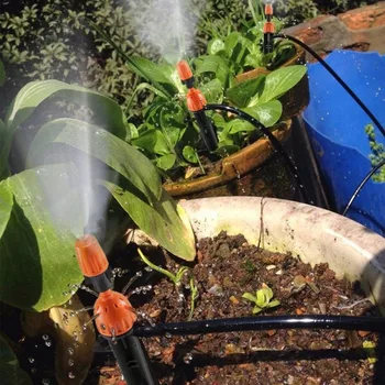 10M Záhradný Závlahový Systém Automatické Kvapkové Micro Sprchové Súpravy, Terasové Dvore Rastlín Vegetabel Berry Krajiny Zalievanie Dodávky