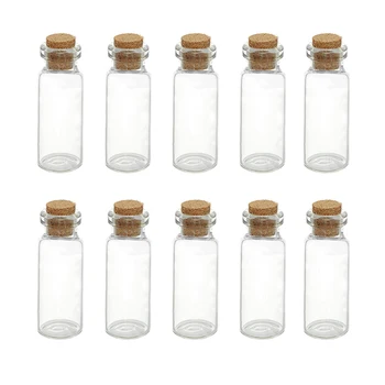 10PCS 1*2.8 cm Mini Malé Drobné Jasné Korkovou Zátkou Sklenené Fľaše, ktorí Chcú Transparentné Sklo Jar Korku Fľaša JK0912 #711