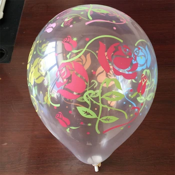 10pcs 12inch Jasné Hviezdy/Kvet Romantický Pearl Latexové Balóny Transparentné Hélium Loptu Narodeniny, Svadobné Party Dekorácie Balóny