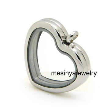 10pcs 316L Nerezovej ocele magnet 30 mm srdce tvar skla medailón pre plávajúce charms drahocenná pamiatka vianočný dar matky darček