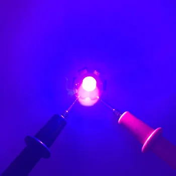 10pcs 3W High Power LED UV Svetlo Čip dióda 395nm 400 nm Fialová Ultra Violet pre Nechty, Vlasy Mene Identifikácia