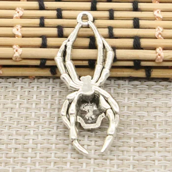 10pcs Charms lebky spider halloween 40*16 Tibetského Striebra Plátovaného Prívesky, Starožitné Šperky Čo HOBBY Ručné Remeslo