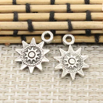 10pcs Charms slnko 17*12 mm Tibetského Striebra Plátovaného Prívesky, Starožitné Šperky Čo HOBBY Ručné Remeslo