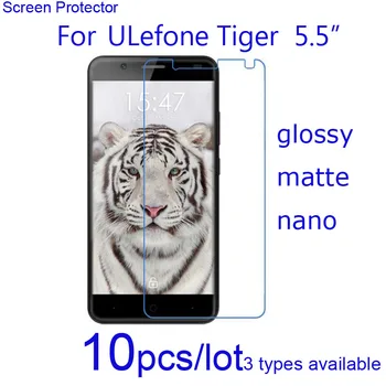 10pcs Clear Matte Nano proti Výbuchu Ochranné Fólie pre Smartphone Blackview BV8000 Pro/ULefone Tiger Screen Protector Stráže