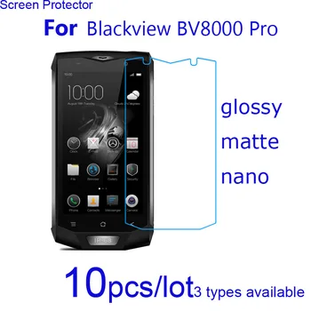 10pcs Clear Matte Nano proti Výbuchu Ochranné Fólie pre Smartphone Blackview BV8000 Pro/ULefone Tiger Screen Protector Stráže