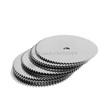 10Pcs Dreva 25 mm rezanie okružnou Pílou Čepeľ Disk + 2 ks Tyč Rotačné rezného Nástroja