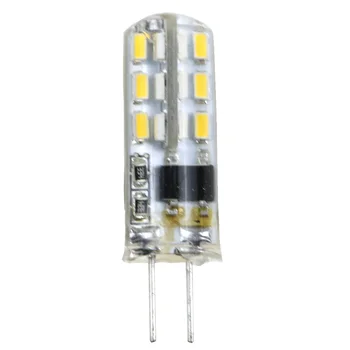 10pcs G4 led Lampa DC12V /AC220V SMD3014 24LED Nahradiť 20W halogénové lampy 360 Lúč Uhol LED Žiarovka s mäkkého silikónu Biela/teplá