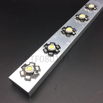 10pcs High Power LED hliníkový Chladič 300mm*25*12 mm pre 1W,3W,5W led žiarič diódy