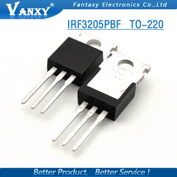 10PCS IRF3205PBF TO220 IRF3205 DO 220 HEXFET Výkon MOSFET nové a originálne IC zadarmo shippin