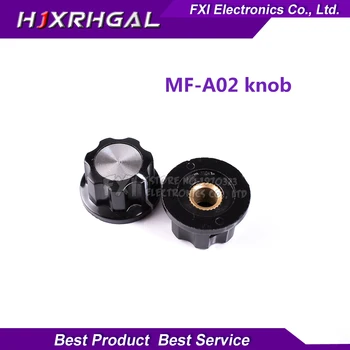 10pcs Klobúk MF-A02 potenciometer gombík WH118/WX050 bakelite gombík medené jadro, vnútorné diery, 6mm