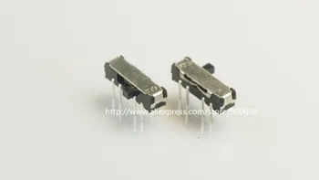 10pcs Miniatúrne Posuňte Prepínač 8 Pin 2P3T DP3T NA-NA-NA Pravý Uhol Cez Otvor PCB Spájky Gombík 2.0 mm