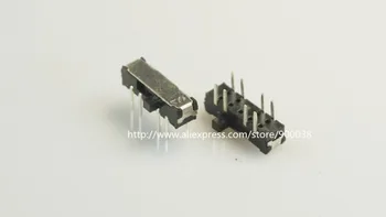 10pcs Miniatúrne Posuňte Prepínač 8 Pin 2P3T DP3T NA-NA-NA Pravý Uhol Cez Otvor PCB Spájky Gombík 2.0 mm