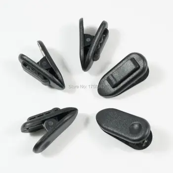 10pcs New Black Svorky pre MP3/4 a iné headset svorka klip pre Mobilné slúchadlá kábel klip slúchadlo príslušenstvo