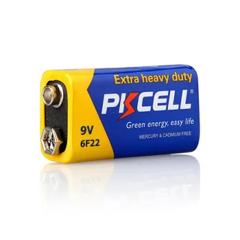 10Pcs*PKCELL 9V Batéria 6F22 Super Ťažkých Batérií 9V PPP3 Non Nabíjateľná Batéria pre rádio, bezdrôtové mikrofóny, atď