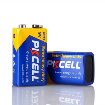 10Pcs*PKCELL 9V Batéria 6F22 Super Ťažkých Batérií 9V PPP3 Non Nabíjateľná Batéria pre rádio, bezdrôtové mikrofóny, atď