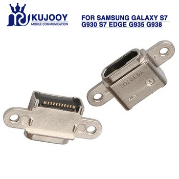 10pcs Pôvodné S7 S7 okraji nabíjačky konektor nabíjania Pre Samsung Galaxy G930 G935 G938 USB Nabíjanie dock socket port