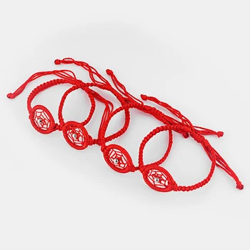 10pcs Ručné Dreamcatcher Červené Lano String Náramky Šperky pre Ženy