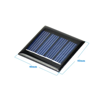 10Pcs Solárne Panely Polykryštalické Kremíkové Flexibilný Solárny Panel Napájanie Nabíjačky 2V 60mA 40x40MM DIY Prenosné Technológia Výroby