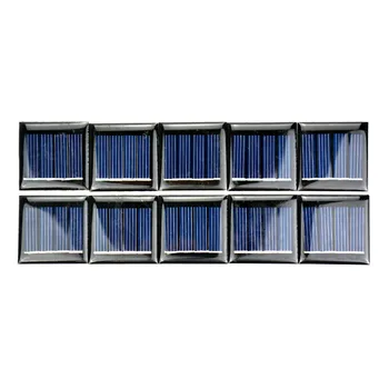 10Pcs Solárne Panely Polykryštalické Kremíkové Flexibilný Solárny Panel Napájanie Nabíjačky 2V 60mA 40x40MM DIY Prenosné Technológia Výroby