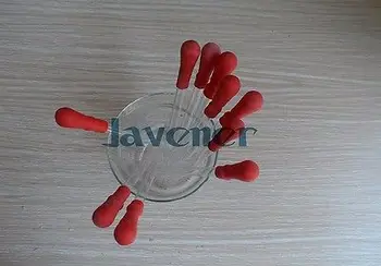 10Pcs Trvanlivé Dlhé Sklo Experiment Lekárske Pipety Kvapkadla Prenos Pipety Lab Dodáva S Červeným gumovej 20 cm