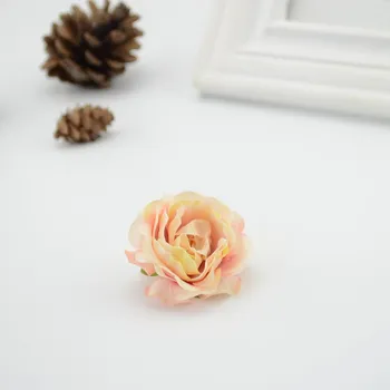 10pcs Umelé Kvety na Svadobné Auto Dekorácie Hodváb čaj ruže kytice nevesty DIY veniec Falošné Kvet simulácia headdress