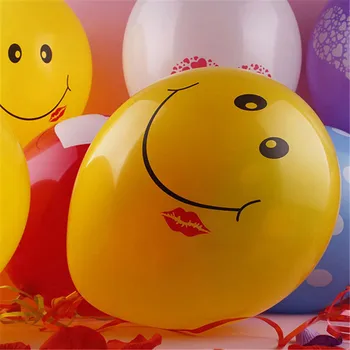 10pcs/veľa 12inch 2,8 g Úsmev, Pery Žltá Latexové Balóny, Nafukovacie Vzduchu Lopty Pre Svadby, Narodeniny, Party Dekorácie Hélium Balóniky