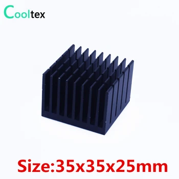 10pcs/veľa 35x35x25mm Hliníkový Chladič Chladiča radiátor pre elektronický Čip CHLADIČ na chladenie