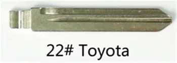 10pcs/veľa KEYDIY Univerzálny diaľkový ovládač Tlačidlo Flip Čepeľ 22#, Toy47FH pre Toyota