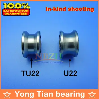 10pcs/veľa kvalitných TU22 8 mm V / U groove kladka ložiská T22 8*22.5*14.5*13.5 mm V groove navi kolies guličkové ložisko T-U-22