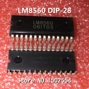 10PCS/VEĽA LM8560 DIP28 quartz digitálny LED displej čip, Nové bodové Zabezpečenie Kvality