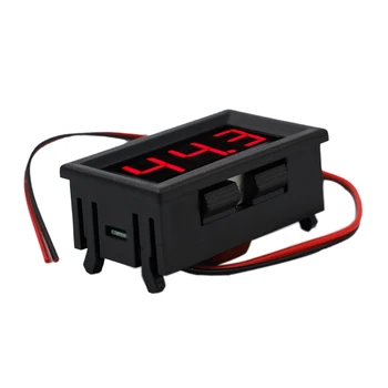 10pcs/veľa mini 0.56 palcový 3 drôtu AC 70-500V Červená LED Napätie Panel Meter 3Bit Voltmeter Digitálny Displej
