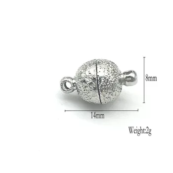 10Pcs/Veľa Oválne Kovových Nití Magnet Pracky DIY Náhrdelník Konektor Telo Šperky, Doplnky, PC-018
