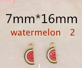 10pcs/veľa Roztomilý jahody, melón cherry Ovocie prívesok Značky zliatiny smaltované DIY Šperky príslušenstvo náramok náhrdelník