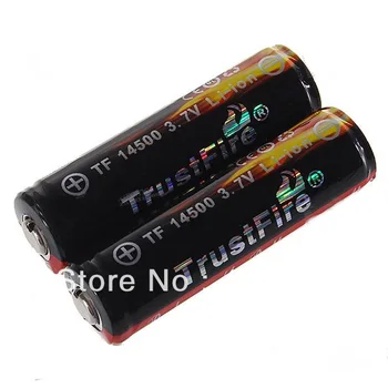 10pcs/veľa TrustFire 14500 AA 900mAh 3,7 V Chránených Li-ion Batérie Nabíjateľné Batérie Doprava Zadarmo