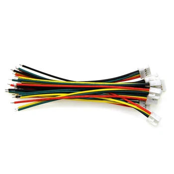 10pcs/Veľa XH2.54 4P Drôty vedenia Kábla Jeden vedúci elektronických line 4PIN 10 CM