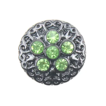 10pcs/veľa Zmiešané Farby & Vzor 12mm Modul Tlačidlo Šperky Kamienkami Kovové Modul Snap Fit Náramok, Náhrdelník Príslušenstvo Šperky