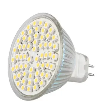 10X MR16 3528SMD 60LED AMPOULE LAMPE LED BLANC CHAUD CULOT MR16 GU5.3 DC12V Venta como las tortas calientes 5W pozornosti