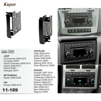11-189 Universal Car stereo Inštalačná Súprava Pre väčšinu modelov áut Auto DVD Dash Držiak pre CHRYSLER 300 Aspen Sebring Mesto Krajiny