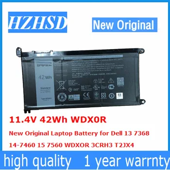 11.4 V 42Wh WDX0R Nový, Originálny Notebook Batéria pre Dell 13 7368 14-7460 15 7560 WDXOR 3CRH3 T2JX4