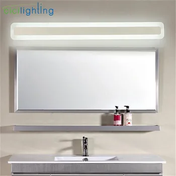 110/240V L40cm 50 cm 60 cm 70 cm moderného umenia dekor akryl kúpeľňa zrkadlo svetlo dlho márnosť tvoria nástenné svietidlo farba je mliečna, wc osvetlenie